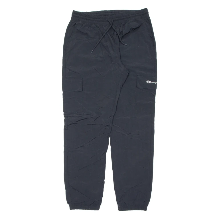 CHAMPION Mens Track Pants Black Tapered XL W31 L32