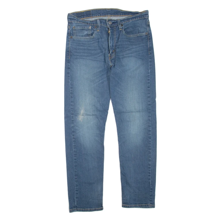 LEVI'S 502 Jeans Mens Blue Regular Tapered Stone Wash W32 L30
