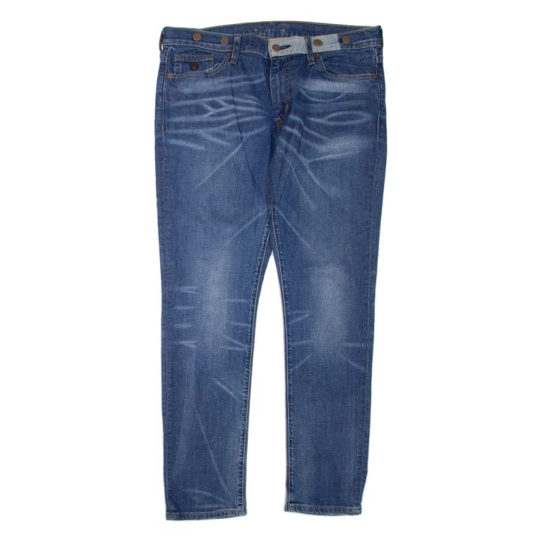 LEVI'S 501 Jeans Womens Blue Regular Straight Stone Wash W36 L30