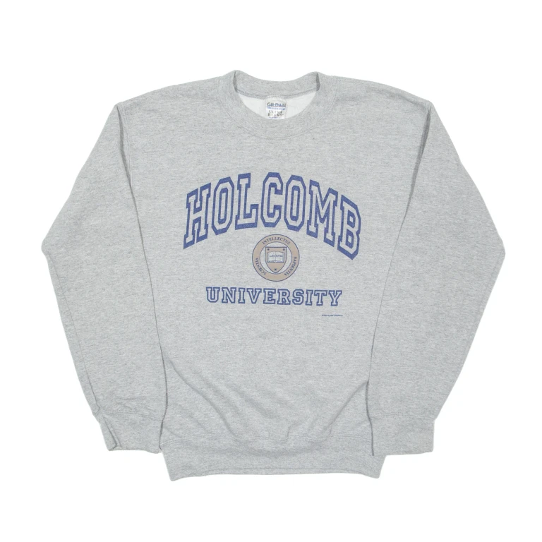 GILDAN Holcomb University Indianapolis Mens Sweatshirt Grey USA S