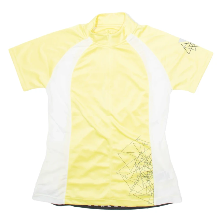 CRIVIT Cycling Mens Jersey Yellow 1/4 Zip M