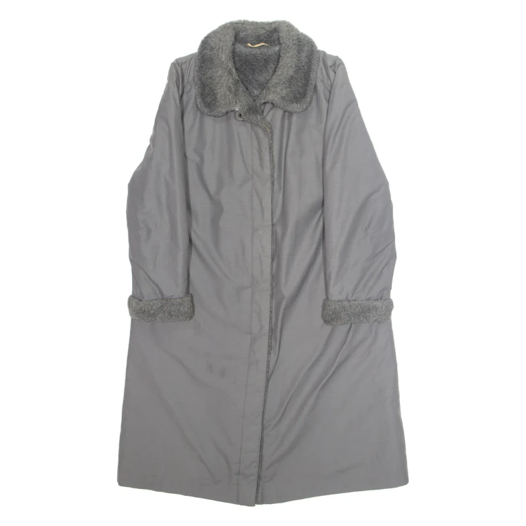 Womens Overcoat Jacket Grey L