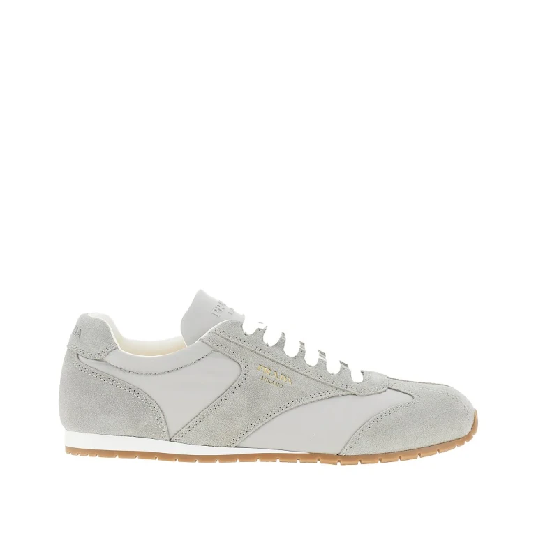 PRADA Suede and fabric Sneakers Male 9