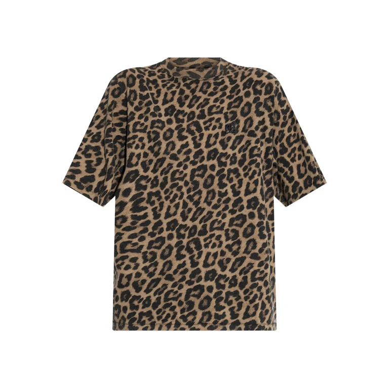 Leopard-print T-shirt