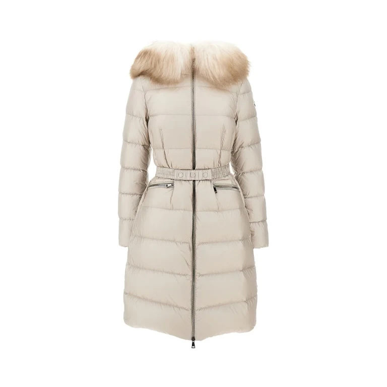 'Boedic' long down jacket with shearling trim Woman I