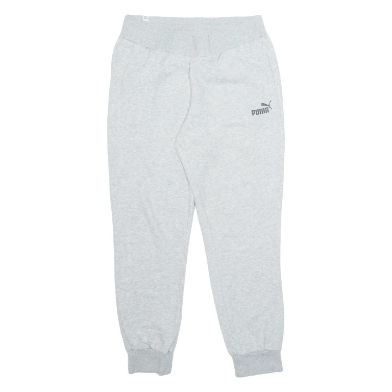 PUMA Mens Joggers Grey Tapered L W28 L28