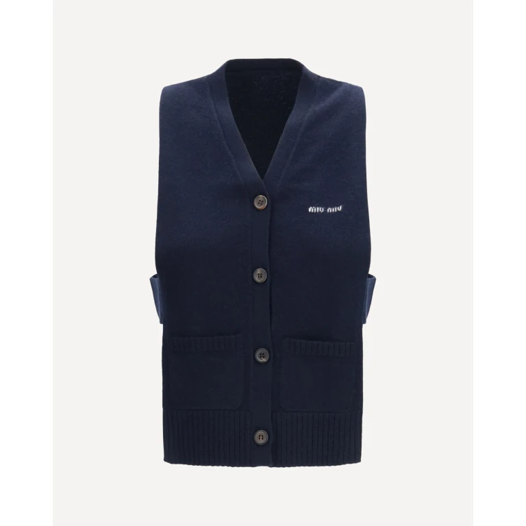 MIU MIU Cashmere cardigan Vest Female 40
