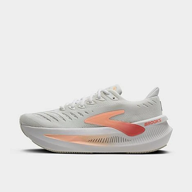 Women's Glycerin Max 2 Running Shoes in White/Coral/Peach Size: 5.0
