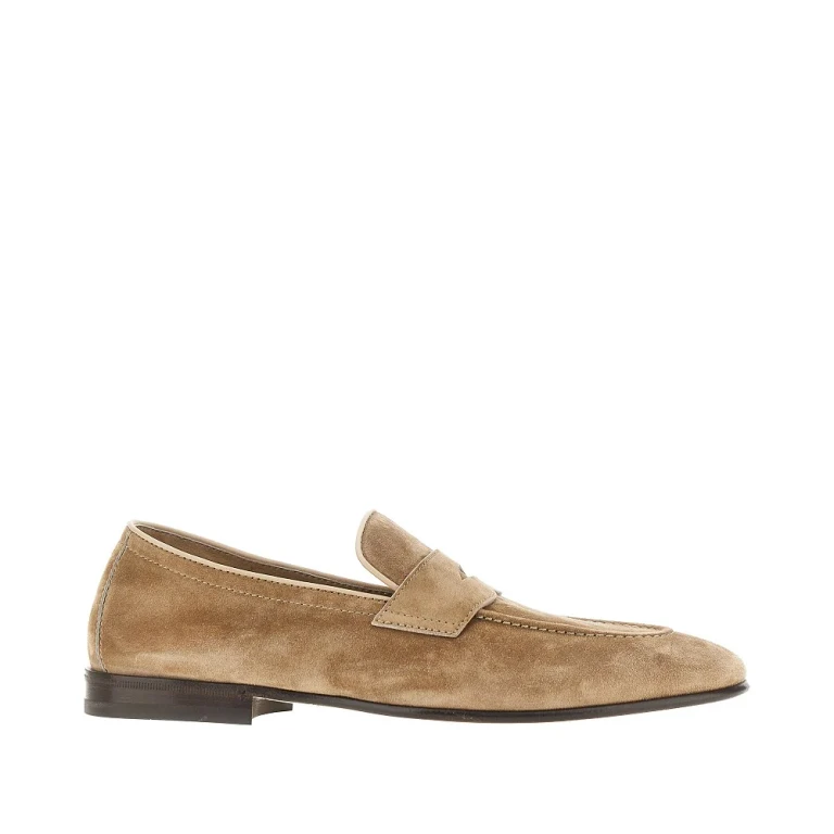 Brunello Cucinelli 男士麂皮便士乐福鞋