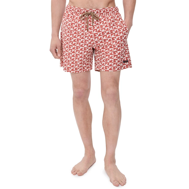 Faherty All Day Trunks 6 Blue Cream Suns M
