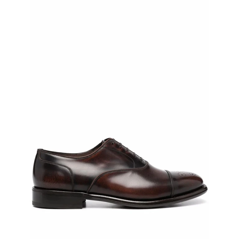 Perforated-Design Oxford Shoes