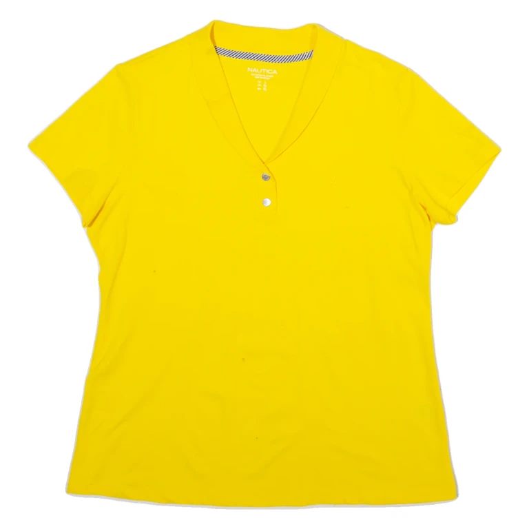 NAUTICA Mens Polo Shirt Yellow L