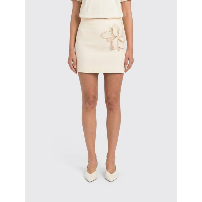 Skirt Woman color Yellow Cream (261TP205107222)
