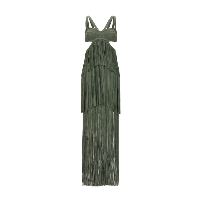 Hervé LéGer Bicolor Rayon Long Dress - Women