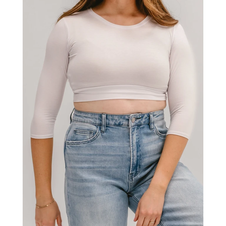 Crew Neck 3/4 Sleeve Halftee