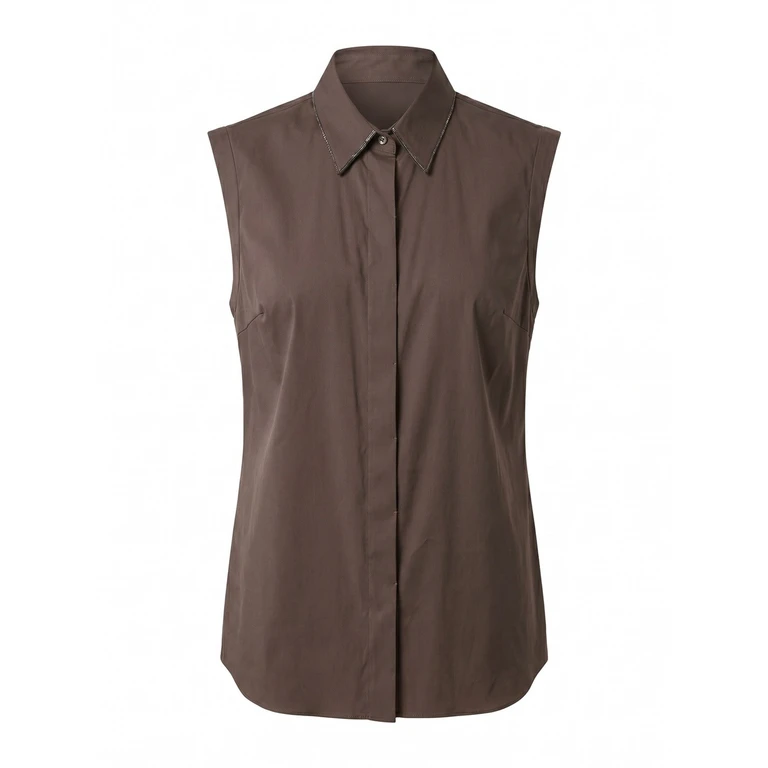 Brunello Cucinelli Stretch Poplin Shirt