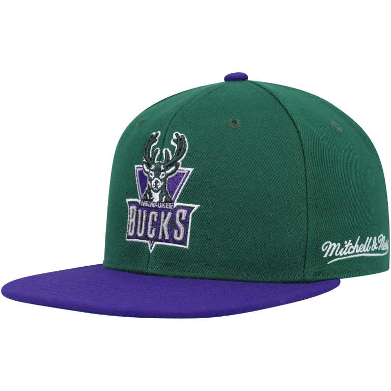 Men's NBA Milwaukee Bucks Coast 2 Coast Fitted Fitted Caps