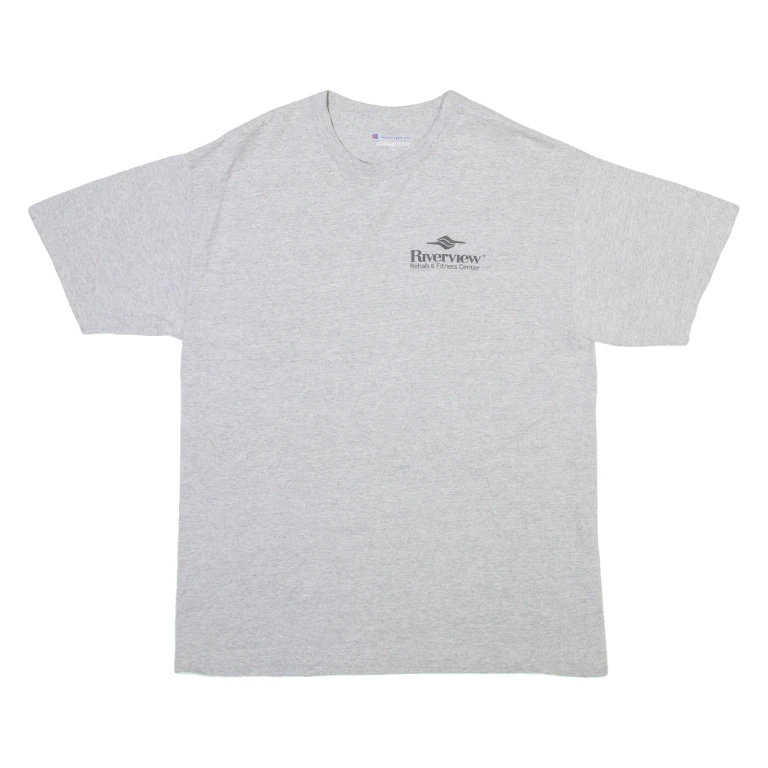 CHAMPION Mens T-Shirt Grey M