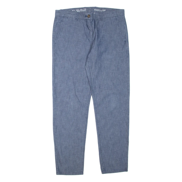 GAP Khakis Womens Trousers Blue Regular Tapered W32 L30