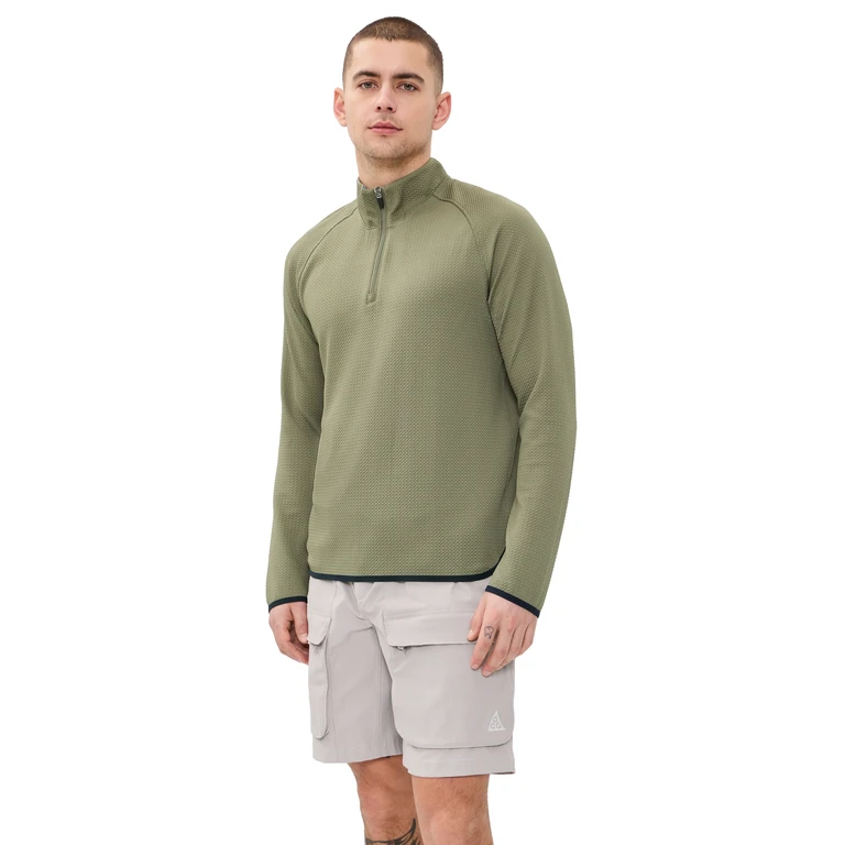Rhone Founder's Quarter Zip Pullover Smokey Olive S