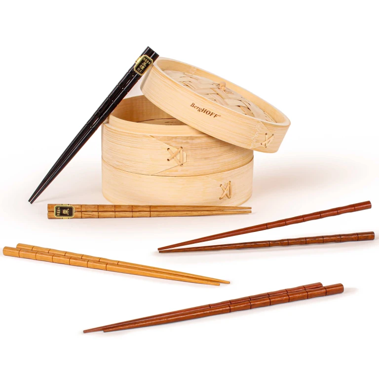 Bamboo 13Pc Steamer Set with Chopsticks