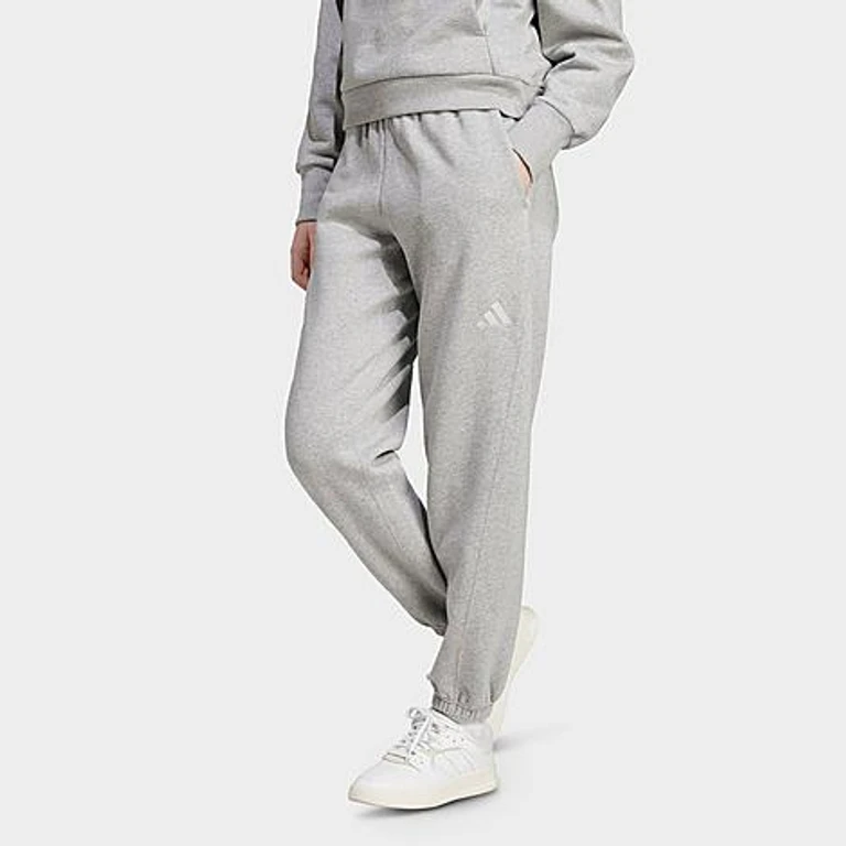 adidas Women's Sportswear All SZN Fleece Loose Pants in Medium Grey Heather Size: XS