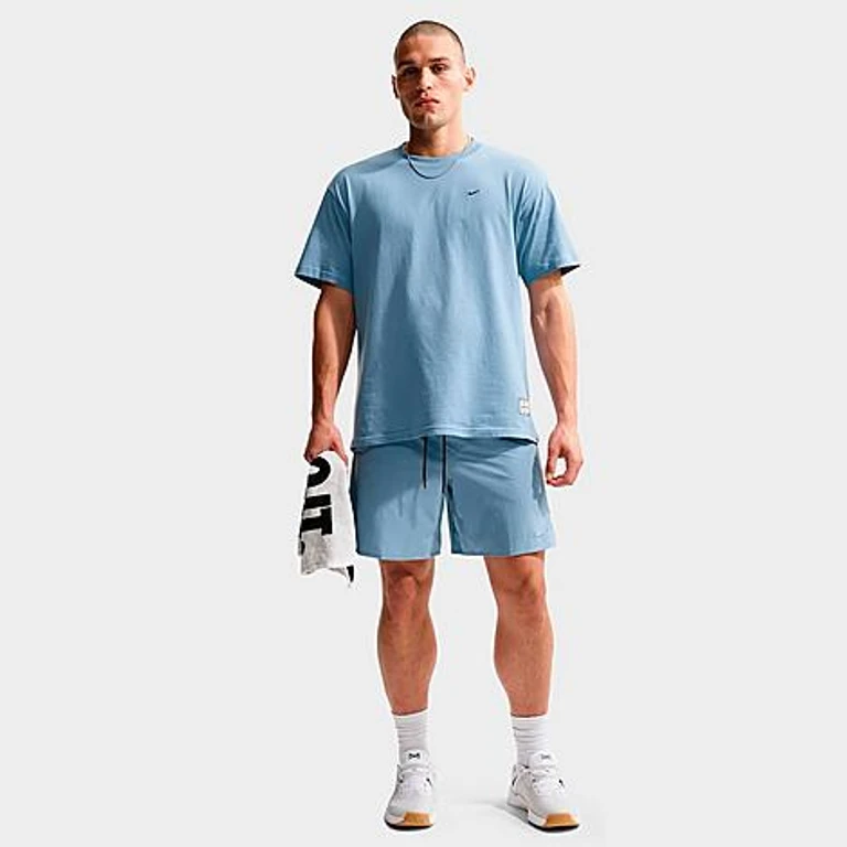 Nike Men's Unlimited Dri-FIT 7" Unlined Versatile Shorts in Work Blue/Black Size: XS
