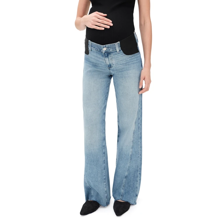 PAIGE Anessa Maternity with Twisted Outseam Jeans Explorer 28