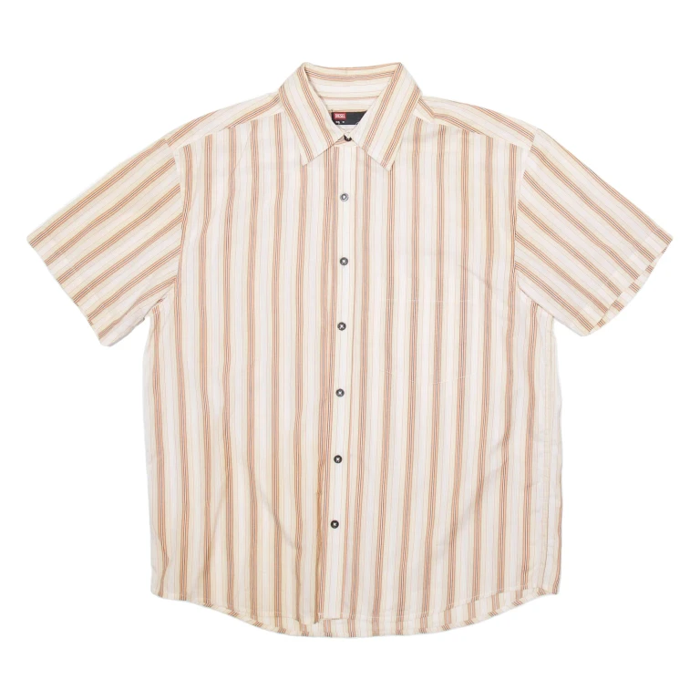 DIESEL Mens Shirt Pink Striped M