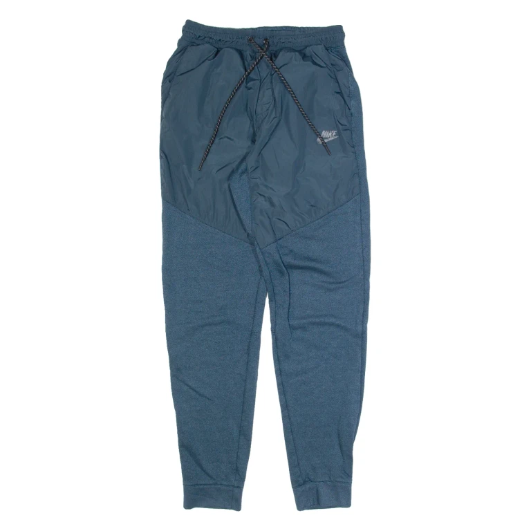 NIKE Mens Joggers Blue Tapered S W24 L28