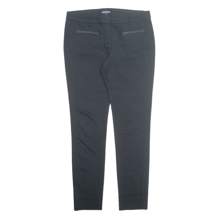 TOMMY HILFIGER Womens Trousers Black Slim Tapered W32 L30