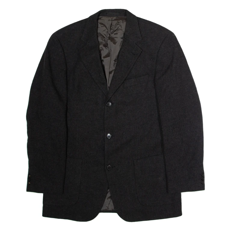 BOSS Mens Blazer Jacket Grey Wool L