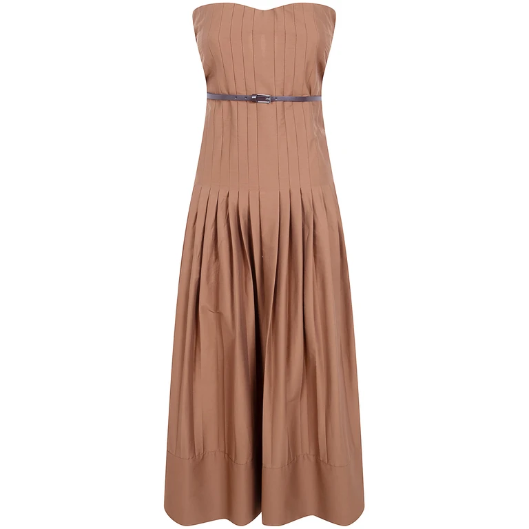 SEMICOUTURE Brassiere Popeline Cotton Dress (S6SK27)