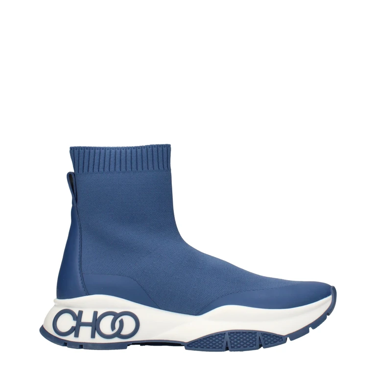 Jimmy Choo Blue Fabric Ankle Boots - Men