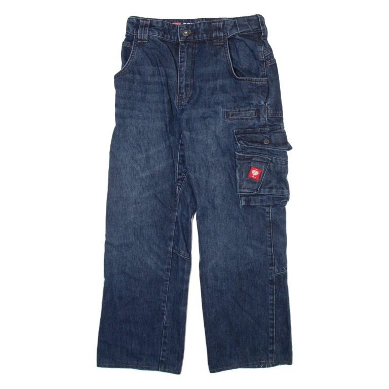 ENGELBERT STRAUSS Workwear Mens Jeans Blue Relaxed Straight W26 L27