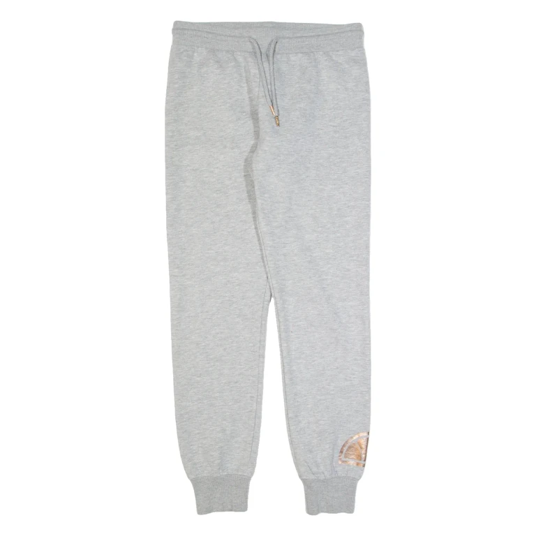 ELLESSE Womens Joggers Grey Tapered UK 10 W28 L30