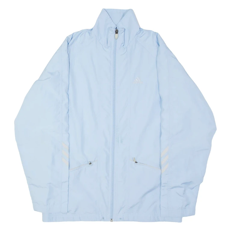 ADIDAS Womens Jacket Blue UK 8