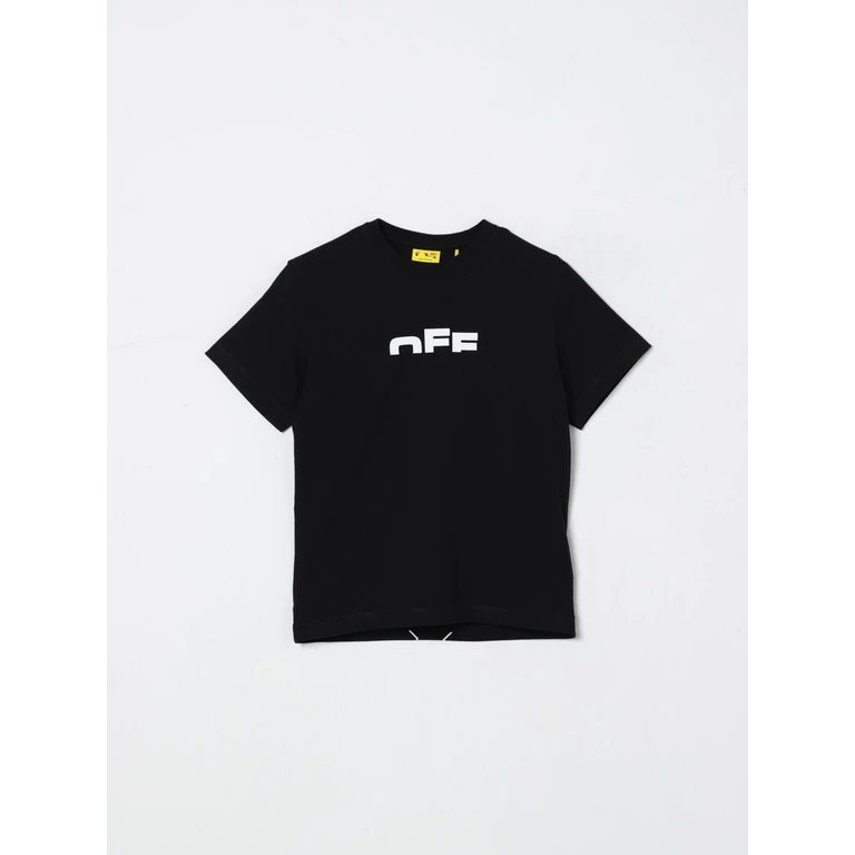 OFF-WHITE KIDS T-Shirt Kids color Black (OBAA002F25JER0021001)