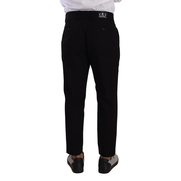Dolce & Gabbana Black Cotton Stretch Chinos Trouser Jeans Elastane - Men