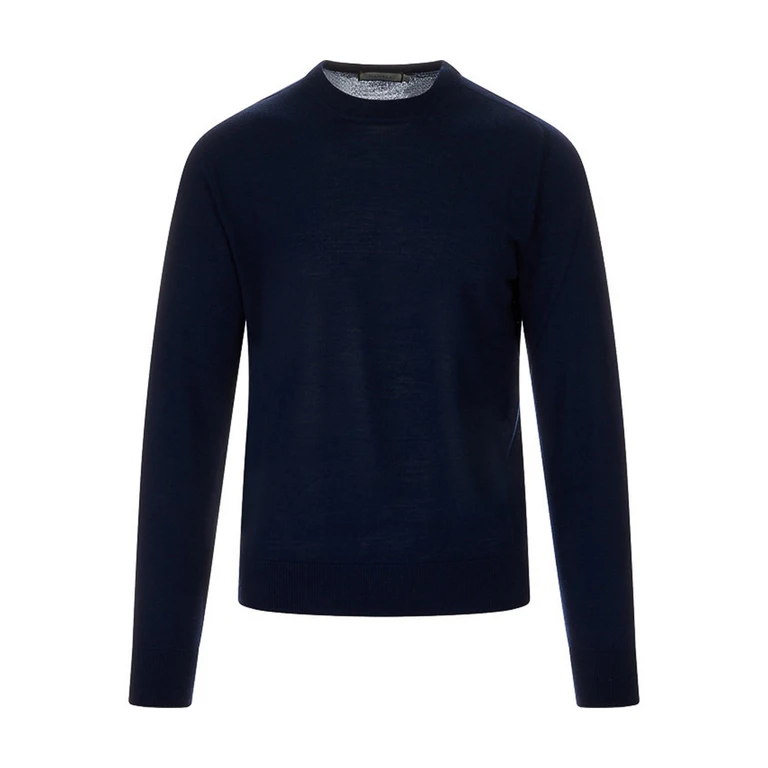Canali Pull Col Rond - Bleu (C1122MK02353301)