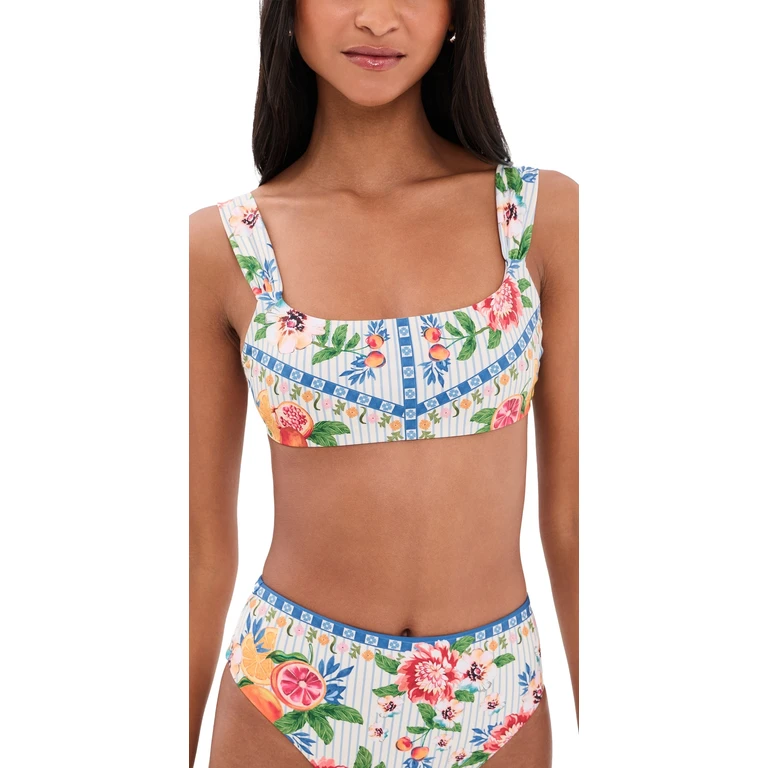 Agua Bendita Sele Basket Bikini Top Multicolor L