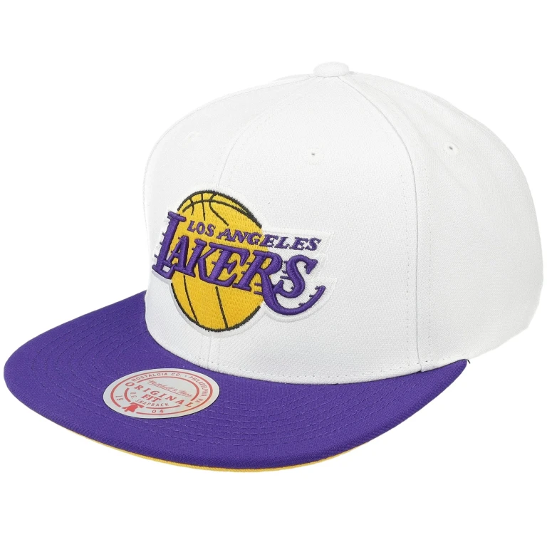 Men's NBA Core Basic Snapback Lakers White-Purple