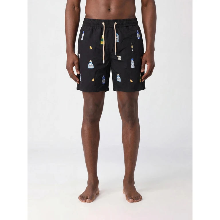 Polyester Swim Shorts with Elasticated Drawstring Waist (LIG001001190L)