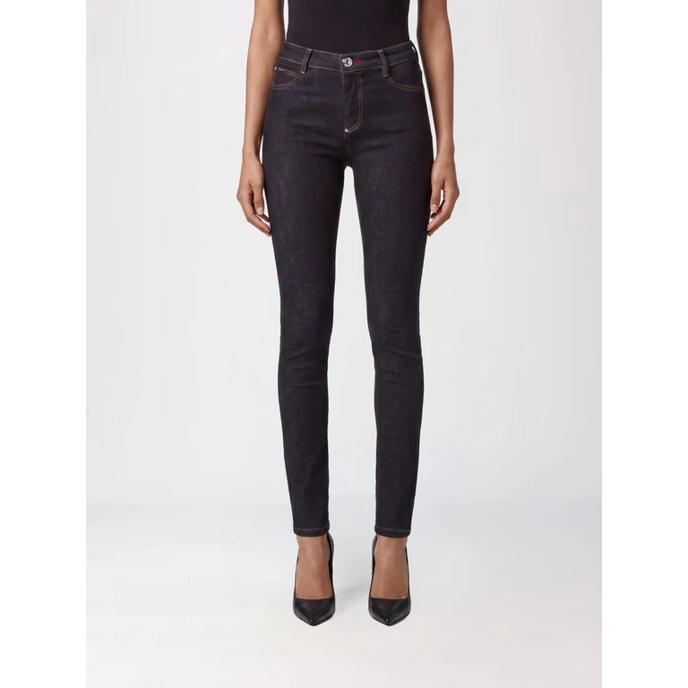High-Waisted Skinny Stretch Denim Jeans (AAACWDT1789PDE004N14EY)