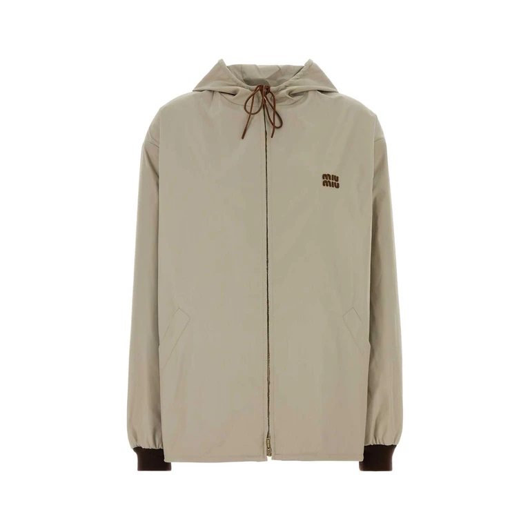 Miu Miu Sand Panama Jacket Calce Giubbini - Women