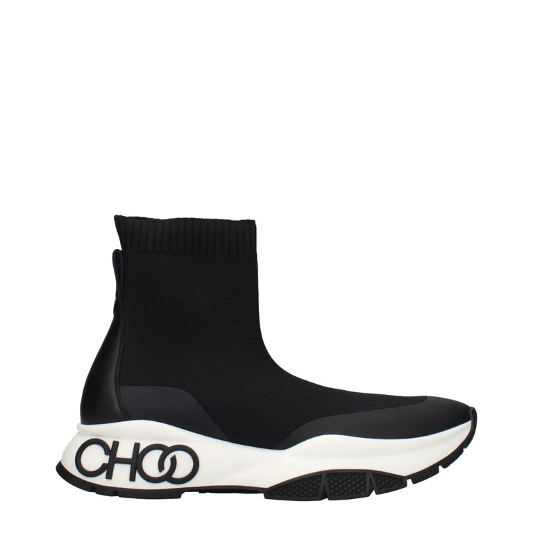 Jimmy Choo Black Fabric Ankle Boots - Men