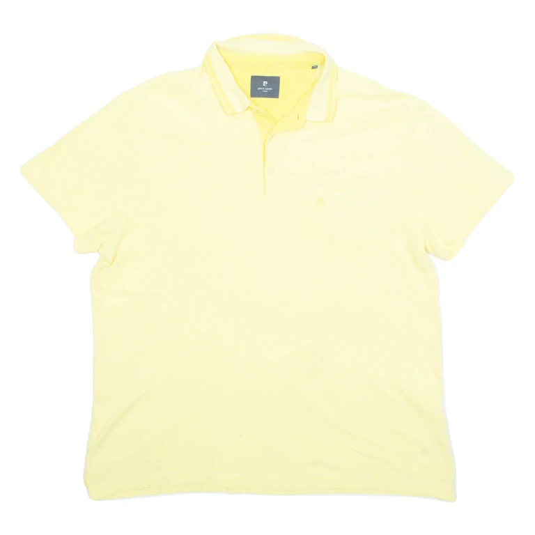 PIERRE CARDIN Mens Polo Shirt Yellow XL