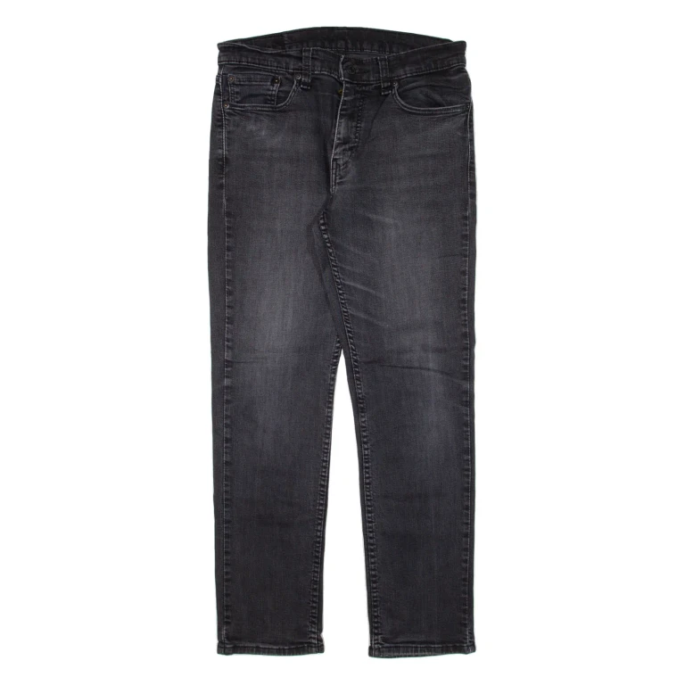 LEVI'S Mens Jeans Black Slim Tapered W32 L27