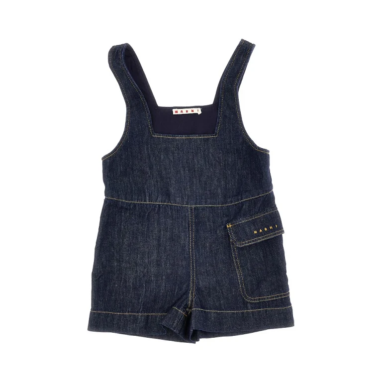 Denim-Kurzlatzhose für Kinder 6J