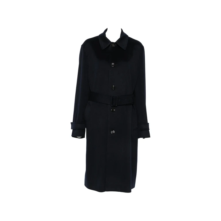 Belted Single-breasted Coat